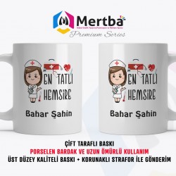 En Tatlı Hemşire Kişiye Özel Kupa Bardak