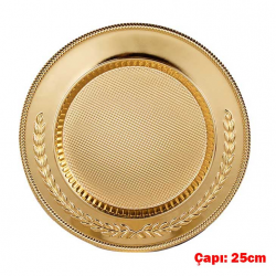 Gold Altın Tabak Plaket 