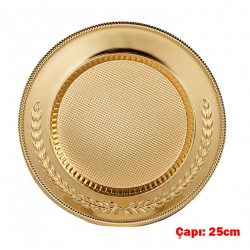 Gold Altın Tabak Plaket 