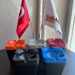 Araç İçi Kişiye Özel Plastik Renkli Küllük