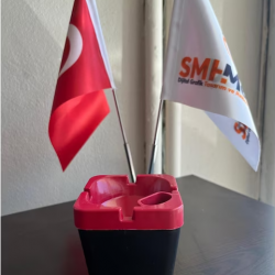 Araç İçi Kişiye Özel Plastik Renkli Küllük