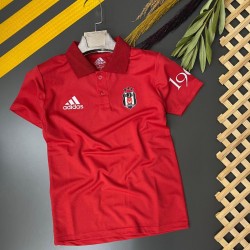 BEŞİKTAŞ KIRMIZI POLO YAKA GÜNLÜK GİYİM TİŞÖRT