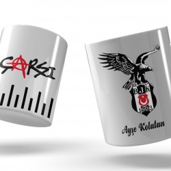 Beşiktaş Kişiye Özel Kupa Bardak