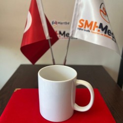 Porselen Beyaz Kupa Bardak