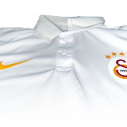 GALATASARAY BEYAZ POLO YAKA GÜNLÜK GİYİM TİŞÖRT