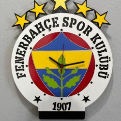 Fenerbahçe Ahşap Duvar Saati