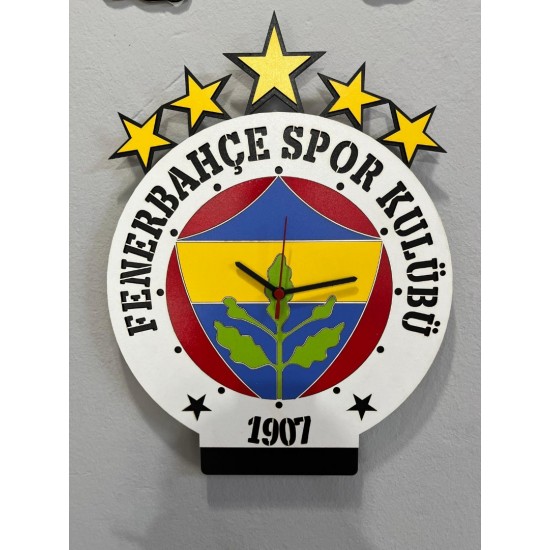 Fenerbahçe Ahşap Duvar Saati Fenerbahçe Ahşap Duvar Saati