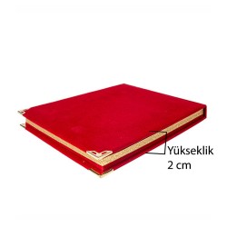 Kırmızı Kadife Plaket