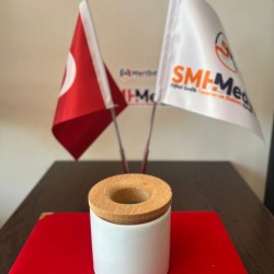 Tahta Desenli Porselen Kalemlik 