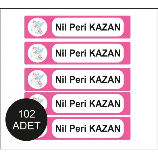Yapıştırmalı Unicorn ve Şimşek Maquen Defter İsimlik Etiketi Yapıştırmalı Unicorn ve Şimşek Maquen Defter İsimlik Etiketi