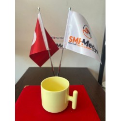 Seramik Latte Full Sarı Kaplı Bardak
