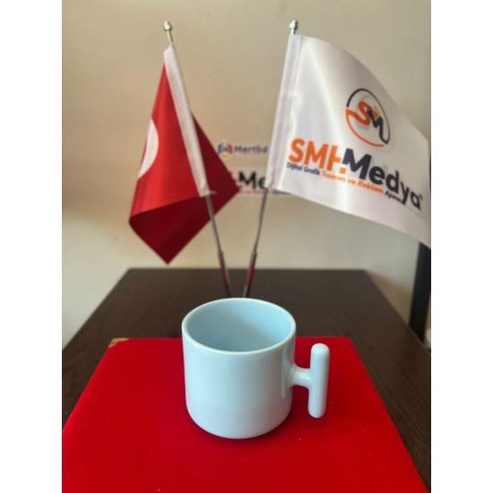 Seramik Latte Full Mavi Kaplı Bardak Seramik Latte Full Mavi Kaplı Bardak