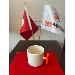 Seramik Latte Bardağı Turuncu