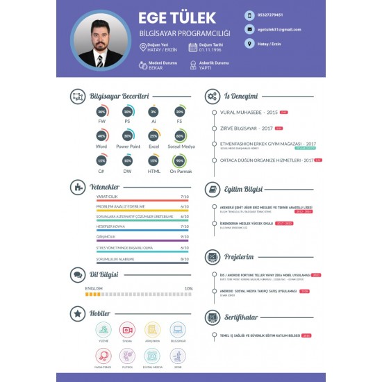 Cv - Özgeçmiş Tasarımı Cv - Özgeçmiş Tasarımı