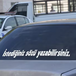 Kişiye Özel Araç Arkası Sticker