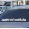 Kişiye Özel Araç Arkası Sticker